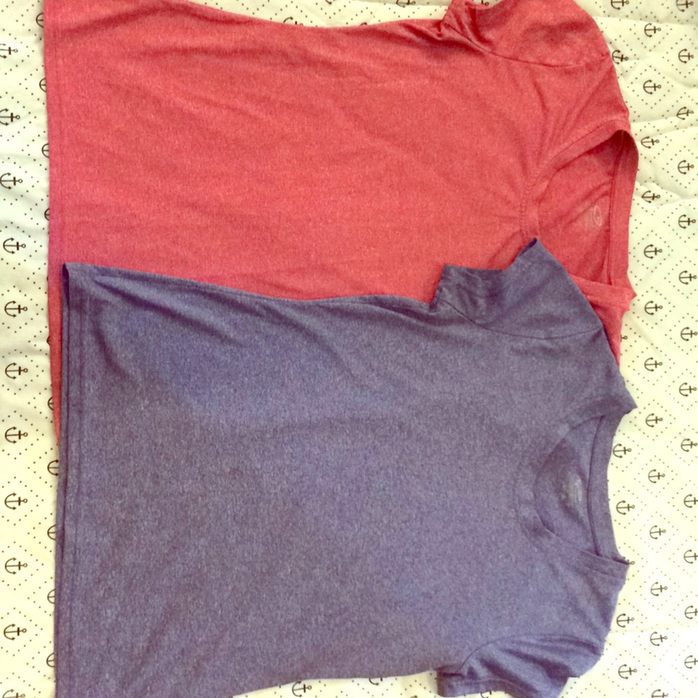 Two champion workout t shirts Small